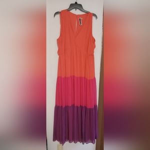 Julian Taylor long multicolored  dress